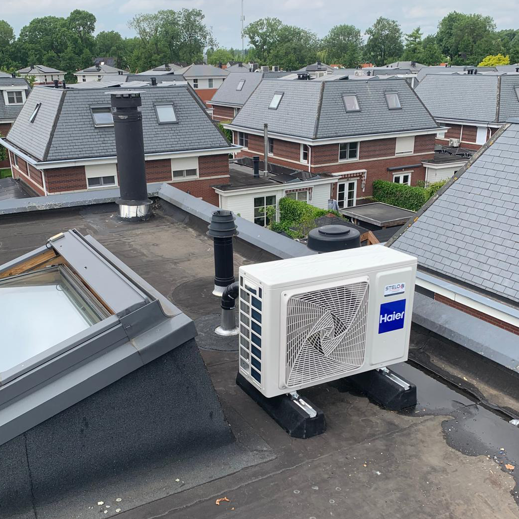 Buitenunit installatie